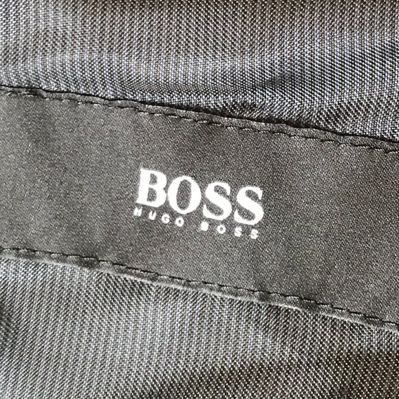 Blue & Grey Check Hugo Boss Wool Blazer - Picture 10 of 16